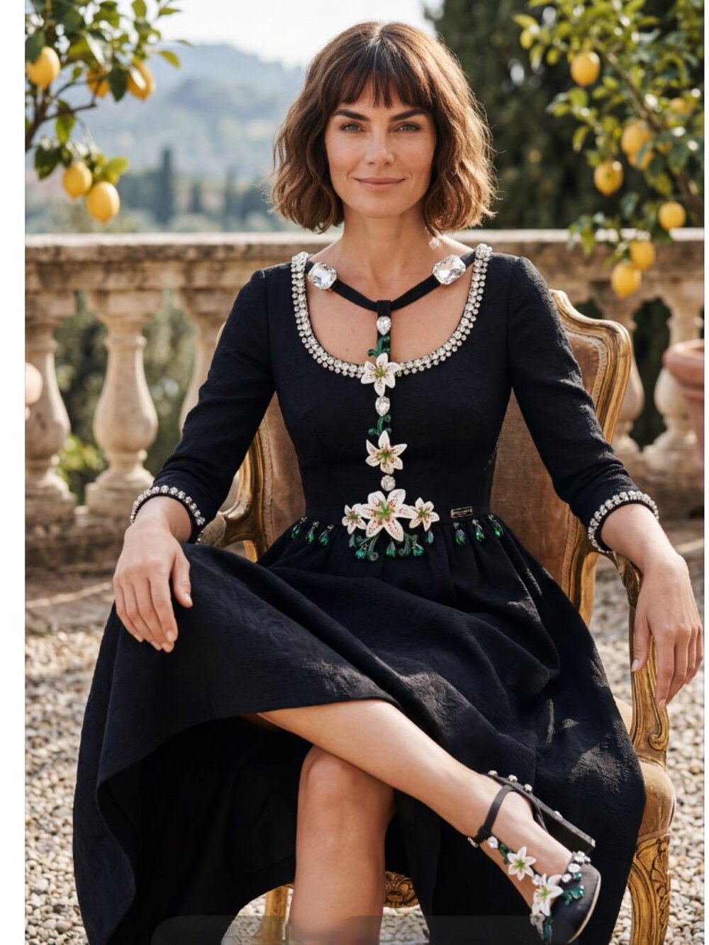 Dolce & Gabbana  Crystal Embellishments T-Strap Pumps  Women's Size: 9 U | IT 40